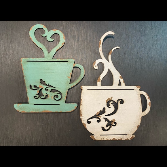 None Other - Coffee Lovers! 2 metal coffee decor